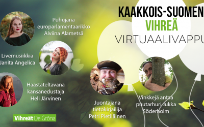 Kaakkois-Suomen vihreä virtuaalivappu 1.5. klo 12.00